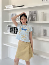 ウォッシングラップスカート/Washing Wrap Skirt (2color)
