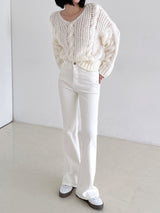no.2356 ライズブーツカットパンツ / no.2356 Raised Bootcut Pants (2color)