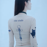 ナンウィズガンタトゥートップ/0 3 nun with guns tatto top