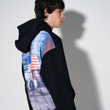 dtgプリントフーディー / dtg printed hoodie [black]