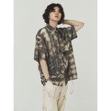 ブリーチダイングストラップシャツ / BLEACH DYEING STRAP SHIRT_BR