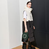 [UNISEX] JUN PADDING VEST, IVORY + BLACK (6626393751670)
