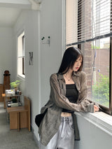 ホンダ アイスウォッシング 夏生地 ロング ワイド デニム パンツ /Honda Ice Washing Summer Fabric Long Wide Denim Pants