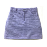 Eco Fur Short Skirt [Lavender]