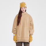 ナッピングフーディーロングスウェットシャツ/NAPPING HOODIE LONG SWEATSHIRT_BEIGE