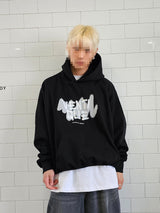 VENTIQUE Big Balloon Spray Hoodie 2color