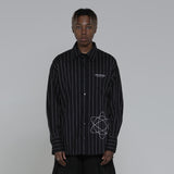 D.Eストライプドオーバーシャツ0055 / D.E Striped Over Shirt (4581019648118)