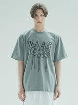 M フラワーTシャツ / T1012 M FLOWER T-SHIRT_CHARCOAL