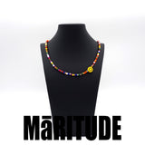 スマイルレインボーネックレス / SMILE RAINBOW NECKLACE /  AB6IX 착용
