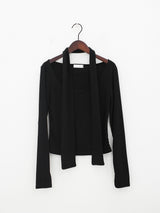 シンプルスカーフTシャツ / Simple scarf T-shirt (3color)