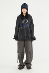 Strap cargo pigment washed cotton pants