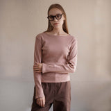 Pink Boatneck Top