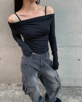 Evening shirring T