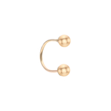 miniGOLD 14K Gold Simple 3MM Ball Curve Piercing ENOM4094