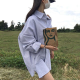 [BELLIDE MADE] オックスフォードストライプボーイフィットシャツ