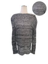 ボカシウェーブルーズニット/Bokashi weave loose knit
