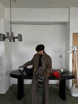 Un Crack Stitch Jacket  (3color)