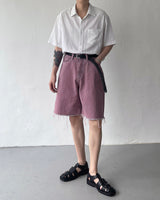 ピグメントバルミューダカッティングデニム / MG713 Pigment Bermuda Cutting Denim (3 colors)