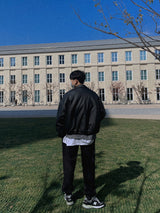Mr Winter Leather Jacket (2color) (6624077611126)