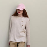 Oat Waffle Button Tee