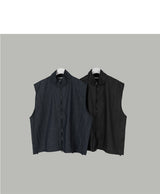 ハイネックデニムベスト / High neck denim vest