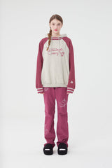 レタリンググラフィックチェリーフーディー／LATTERING GRAPHIC CHERRY HOODIE [OATMEAL]