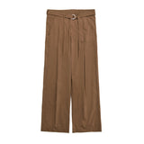 マティックスリラックスベルトパンツ / MATIX RELAXED BELTED PANTS_BRICK BROWN
