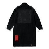 BLEND OVERSIZED FLEECE COAT BEIGE / BLACK (4627773390966)