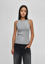 [B-BASIC] Round Neck Napping Sleeveless