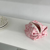 TERRY ZIPPER POUCH_PINK FLOWER