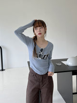 バリーVネックTシャツ / Valley V-neck T-shirt (4color)