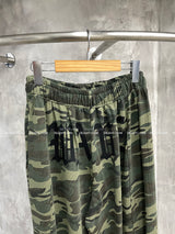 Camouflage Lettering Jogger Pants
