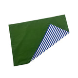 ハーフストライプベッディングカバーセット/half stripe bedding cover set - blue green