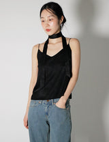 シルクスカーフスリーブレスセット / Silk Scarf sleeveless Set (2color)