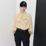 LUIS SCARF BLOUSE, BUTTER (6633606316150)