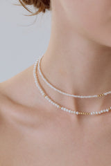 [14K] Piece Pearl Necklace