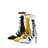Strap Stiletto Heel(White)