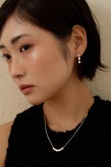 タイニーハートドロップピアス