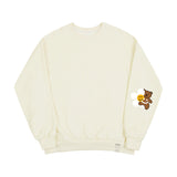 エルボーフラワーベアスマイルスウェットシャツ / Elbow Flower Bear Smile Sweatshirt