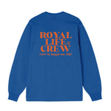 RLLR1102 クルーバックロゴロングスリーブ/RLLR1102 Crew Back Logo Long Sleeve - Blue