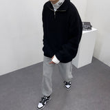 ラムウールタートルネックセミジップ / UN Ramswool Turtleneck Semi Zip-Up (4 colors)