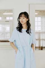 レイヤードリボンワンピース / layered ribbon onepiece sky blue