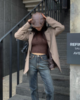 Calm boots cut denim pants