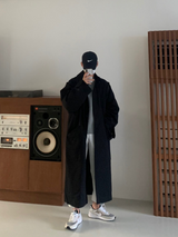 Nus. Black Mac Coat(봄 가을)