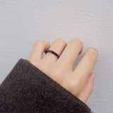レターリング1 / [CCNMADE] LETTER RING 1 (Gray&Wine)