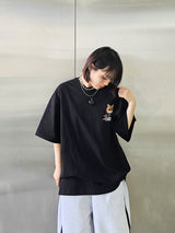 サングラスキャット半袖Tシャツ / VENTIQUE Sunglasses cat T-shirt 3color