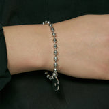 MIDNIGHT BALL CHAIN BLACELET (4623544483958)