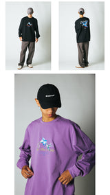 DAKYAM 2023 AW タイニーバットマイティーハミングバードマンダラフラワーロングTシャツ