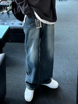 ドローダークブルーデニムパンツ / DROW DARK BLUE DENIM PANTS(ONE COLOR)