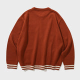 Spread Star Knit Zip-up (Brick)